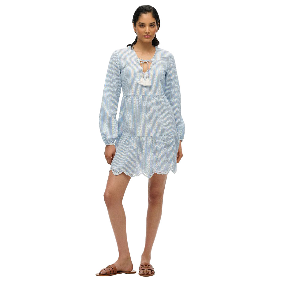 Superdry Broderie Tiered Mini Dress